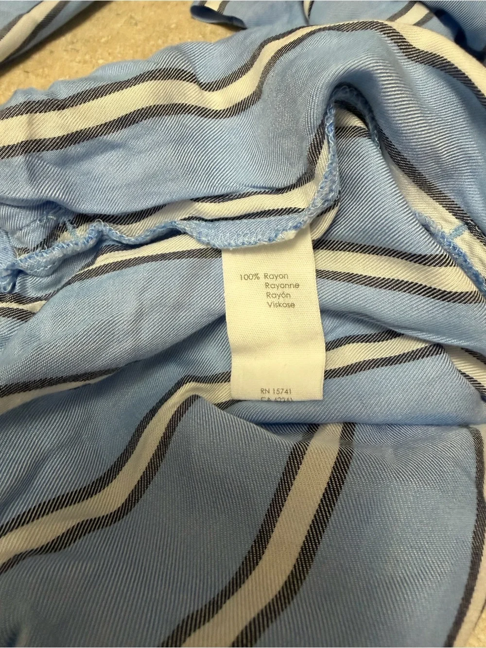 P.J. Salvage Stripe Woven Pajama Lounge Set Periwinkle Blue